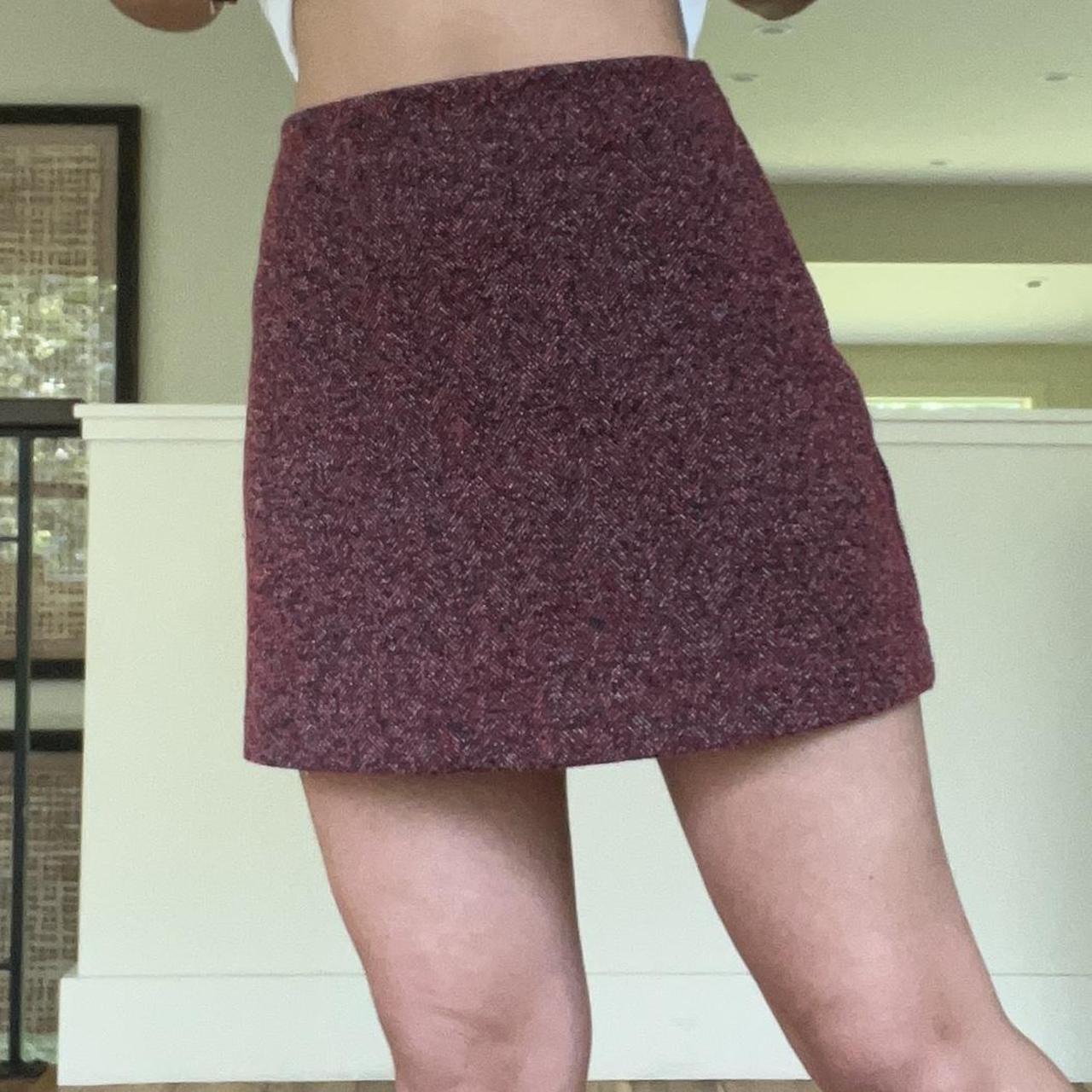 Tweed mini hotsell skirt topshop