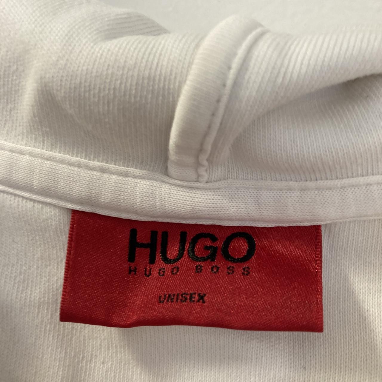 Lovely Hugo Boss unisex Designer white mix logo 100%... - Depop