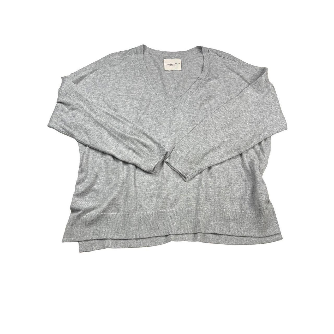 Lucky Brand Cloud Soft Cashmere Blend V-Neck Sweater - Depop