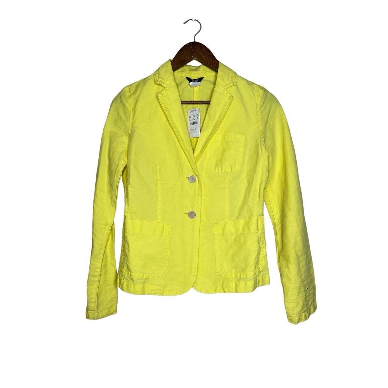 J crew deals yellow jacket