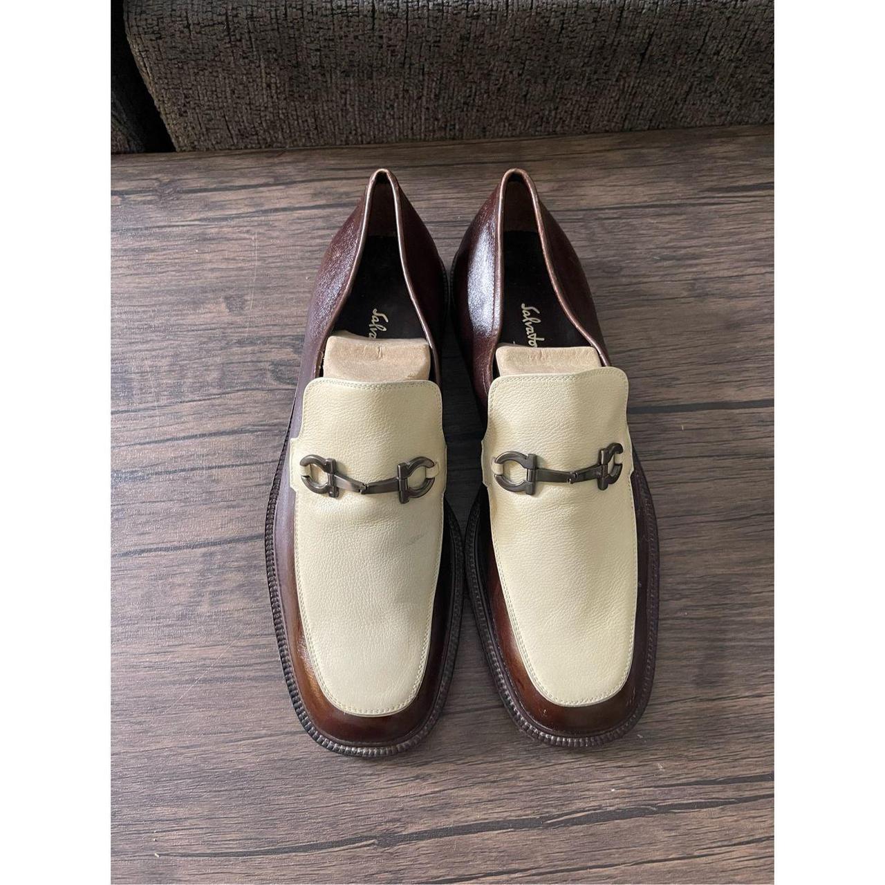 Salvatore Ferragamo Studio Brown Beige Leather. Depop