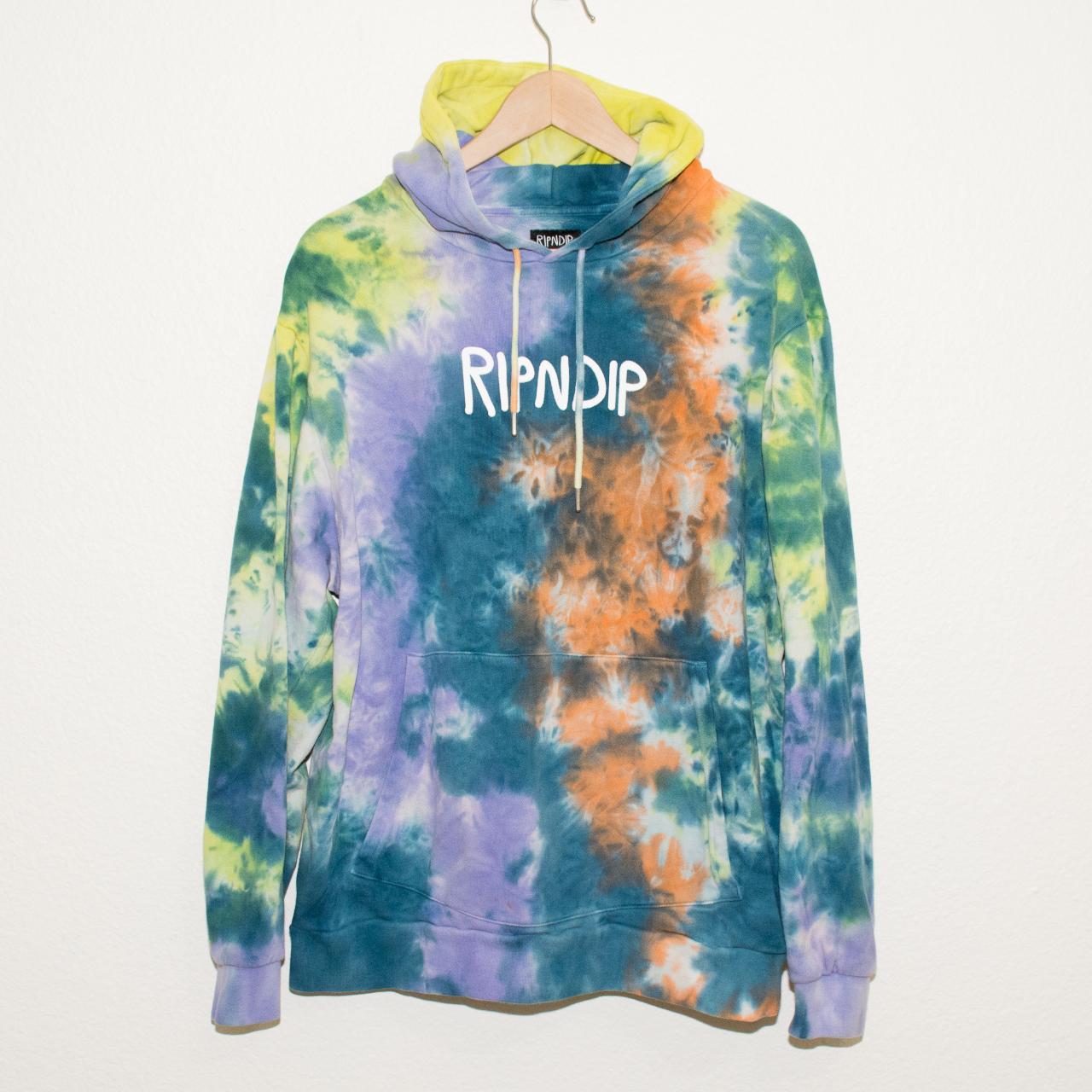 Ripndip rubber logo discount tie dye hoodie