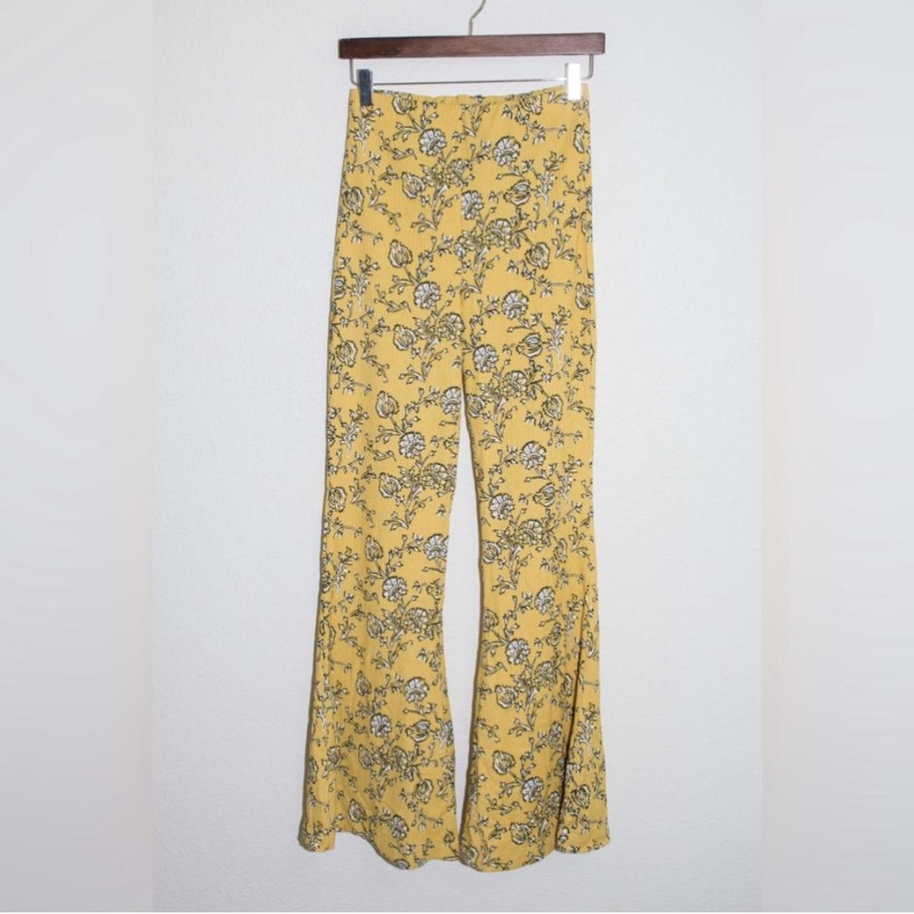 KOTTY Flared Women Yellow Trousers - Buy KOTTY Flared Women Yellow Trousers  Online at Best Prices in India | Flipkart.com