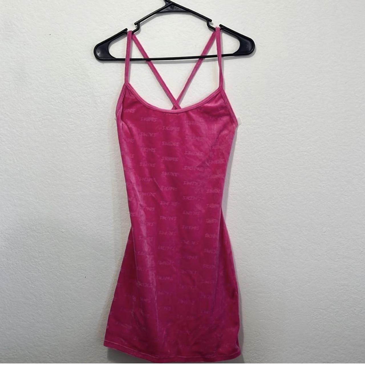 Medium Pink Skims mini dress; brand new - Depop