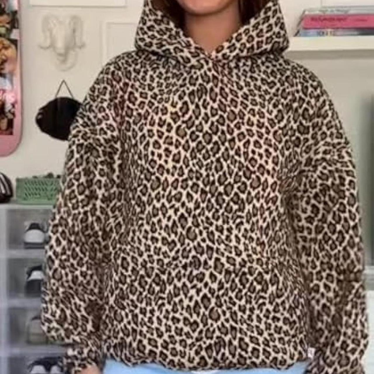 Oversized Leopard print hoodie leopardprint