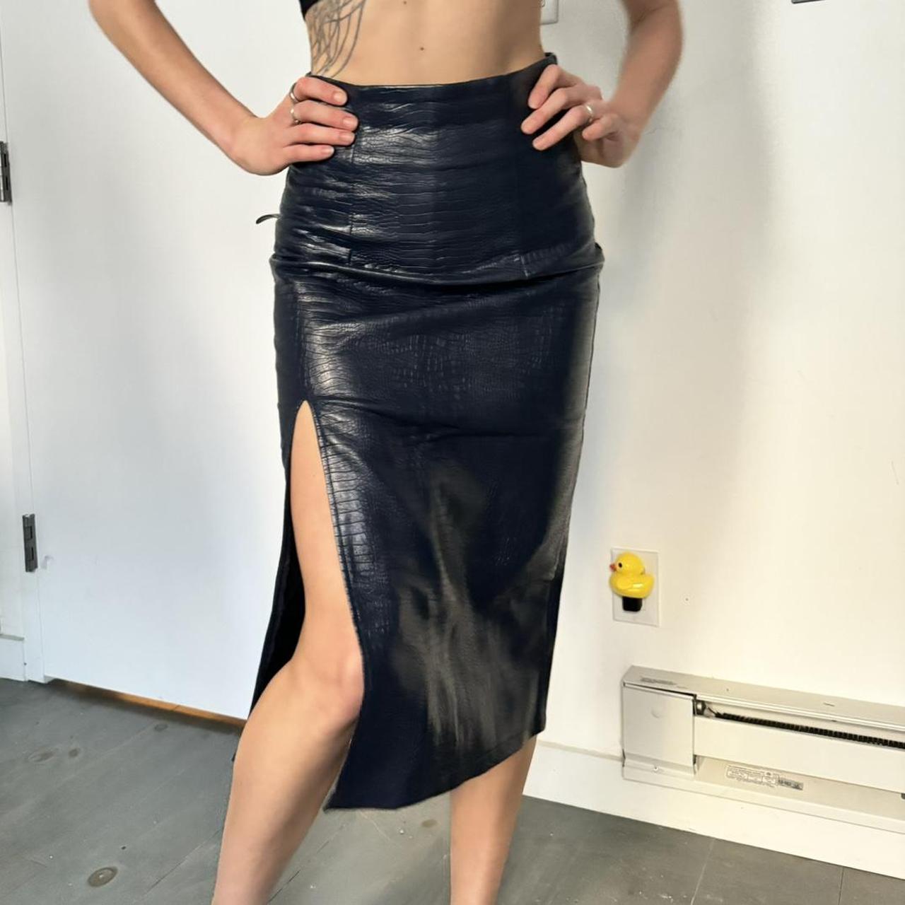 Faux leather pencil skirt topshop best sale