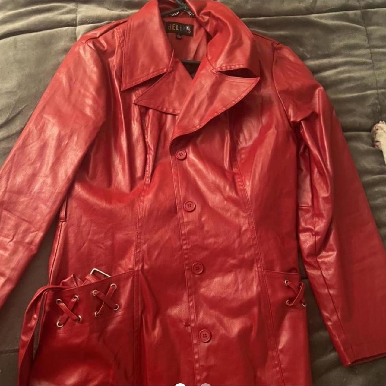 Delia's Vegan Leather Trench Coat