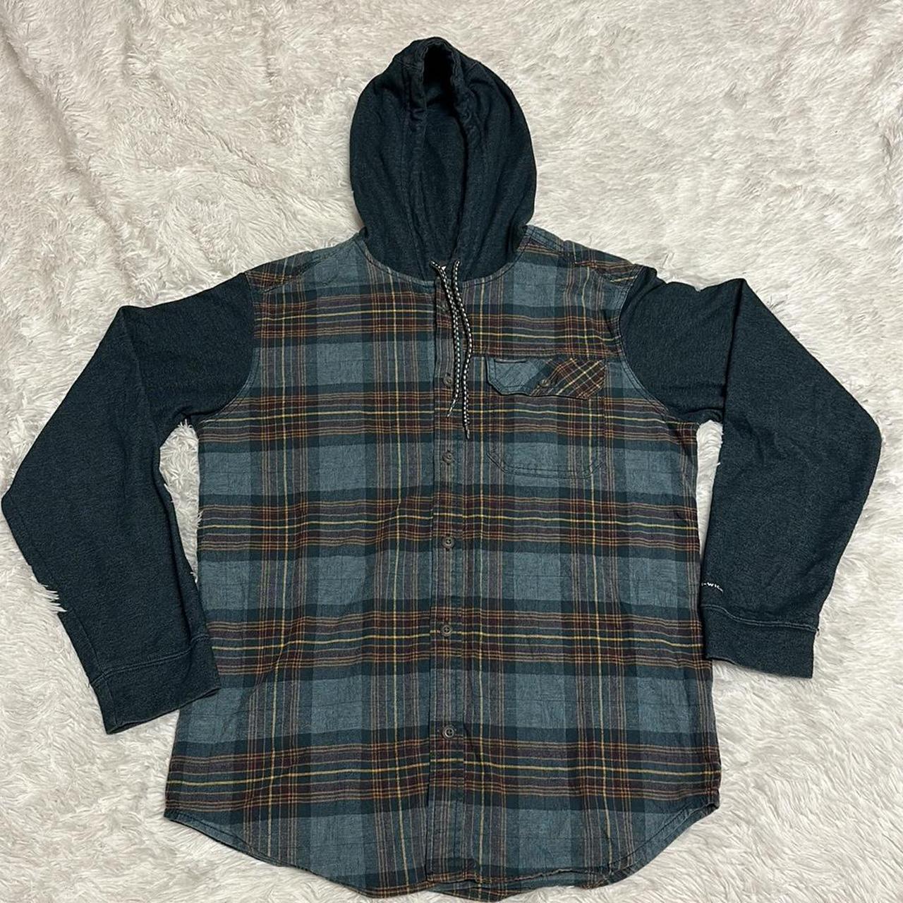 Columbia Flannel Hoodie Size medium This is super. Depop