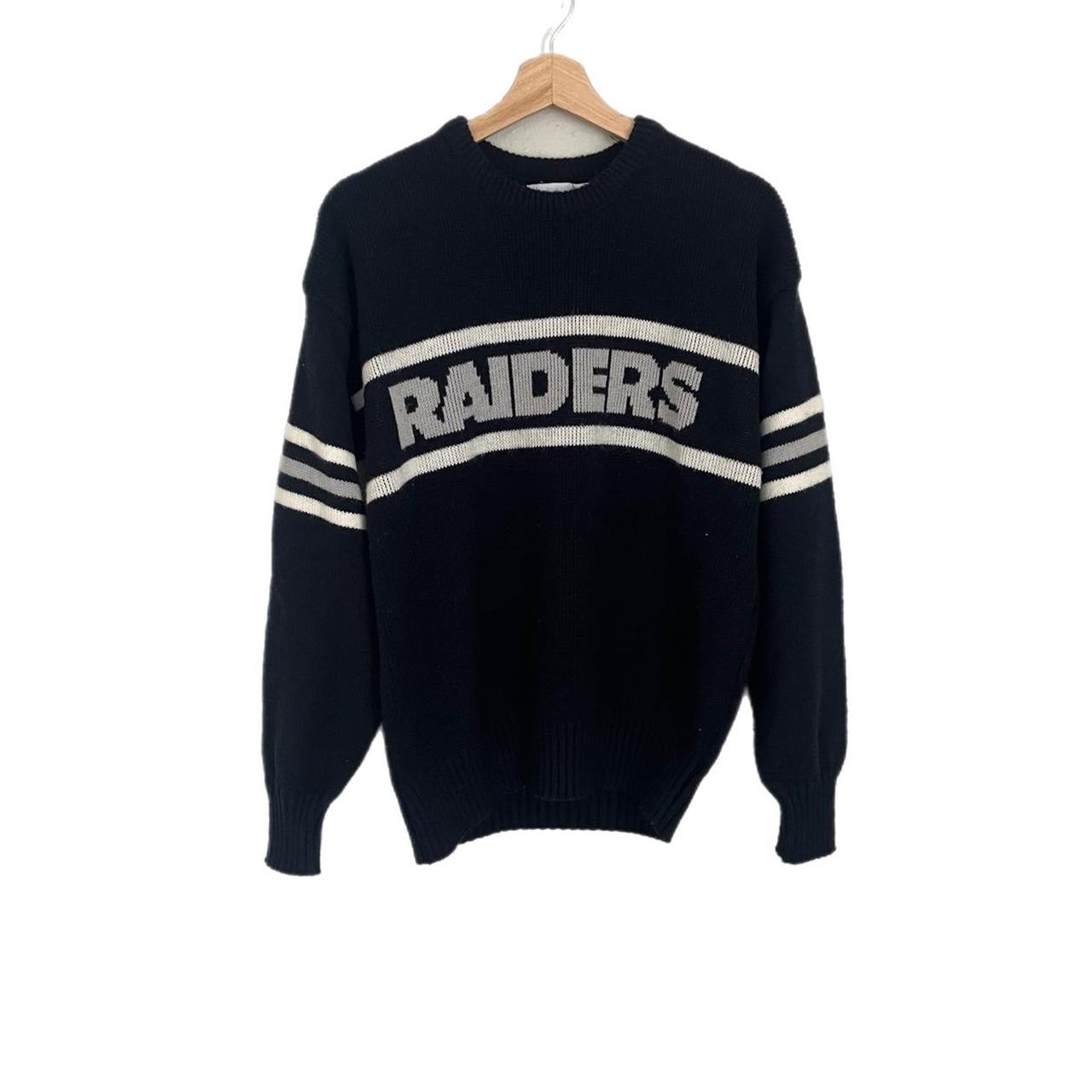 NFL Men's Black and Grey Jumper | Depop