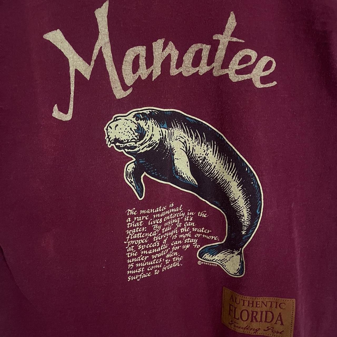 Vintage Manatee T-shirt , Tagged M , Flaws shown...