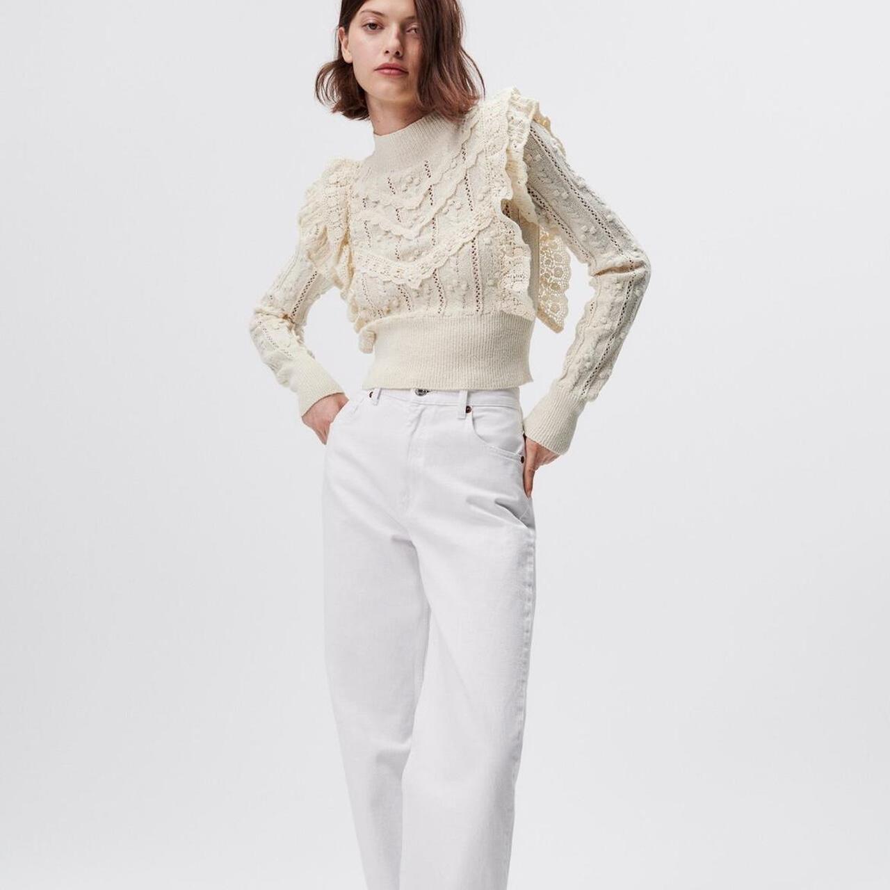 Zara Blogger Favorite sale Ruffle Sweater