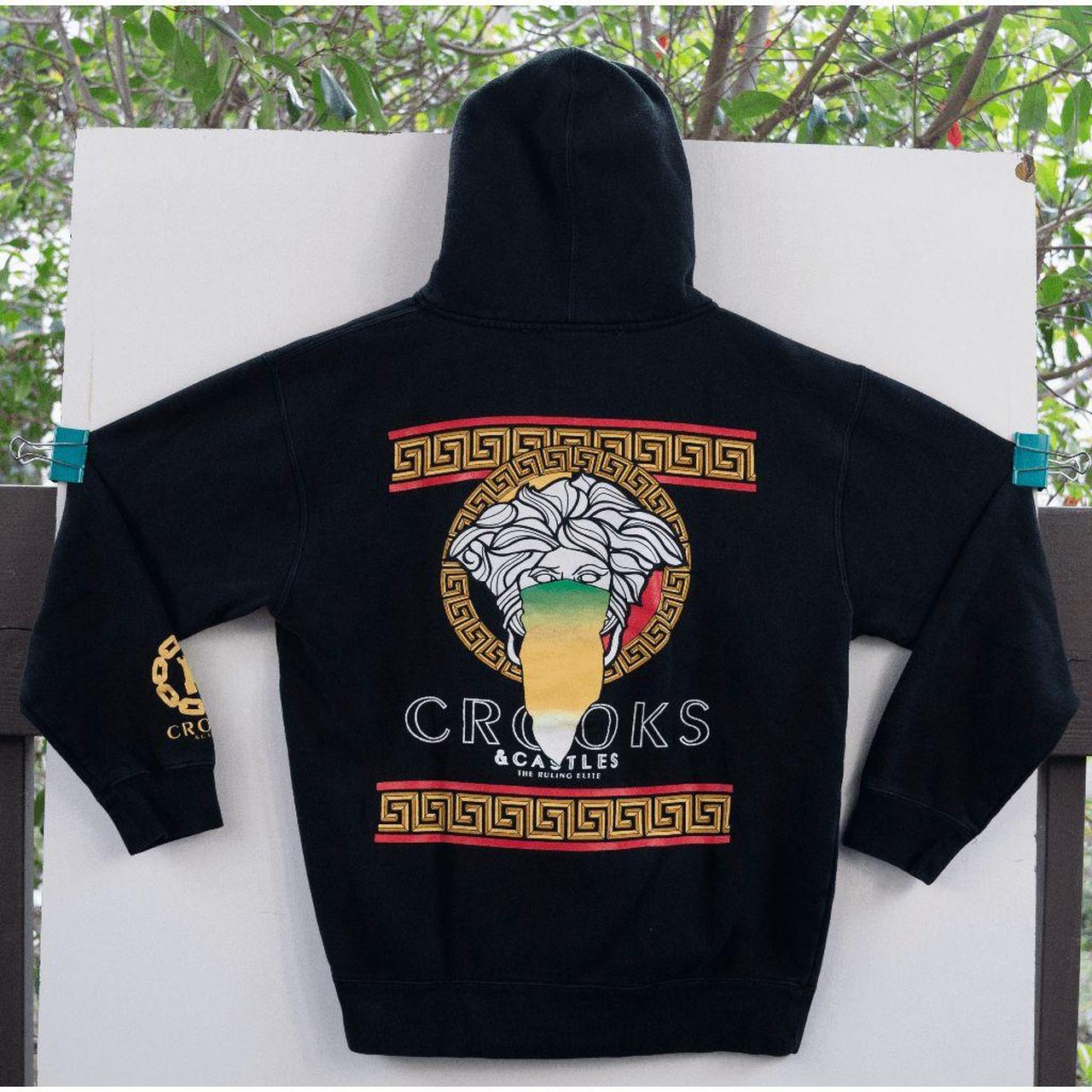 Crooks and castles zip up hoodie best sale