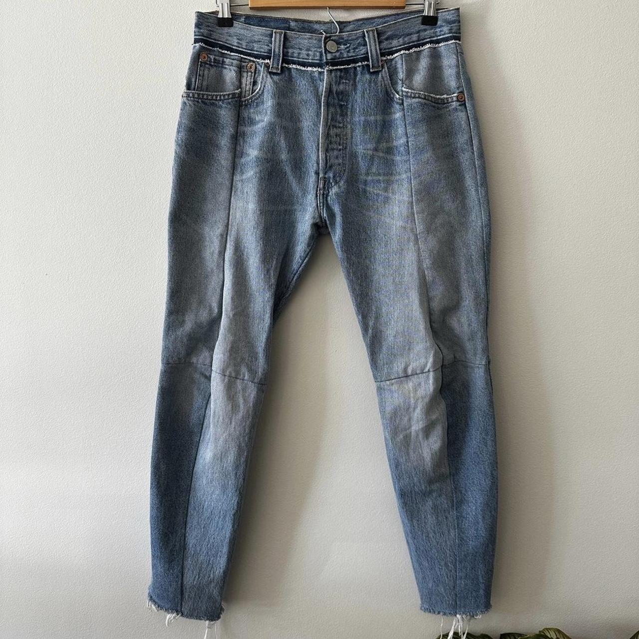 Vetements Levi’s Reworked Reconstructed Men’s Jeans... - Depop