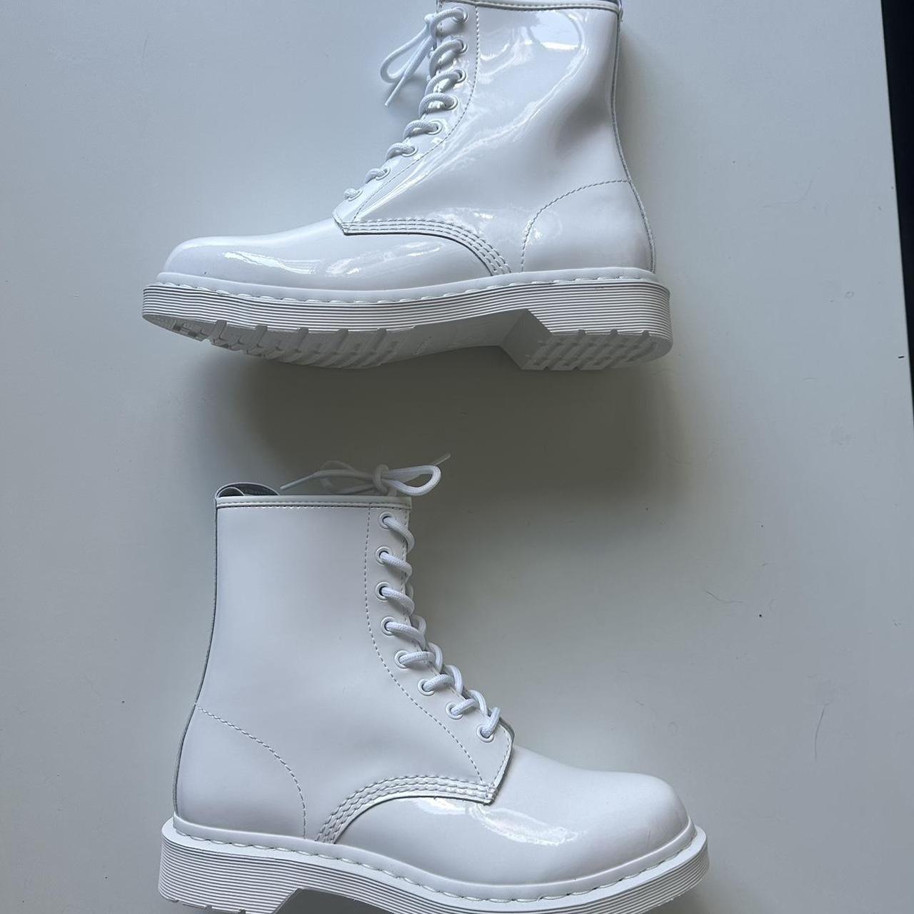 Dr martens 1460 mono white on sale