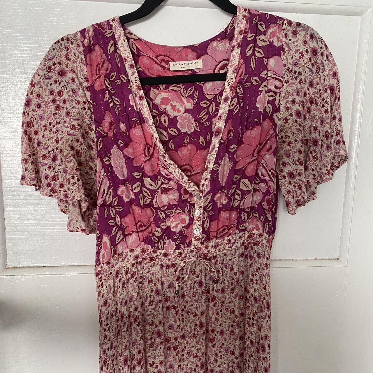 Spell Winona Berry Dress - Depop