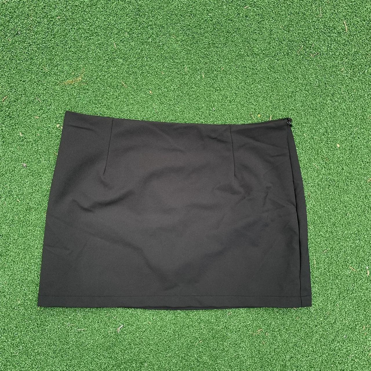black mini skirt, fits size 810 worn once Depop