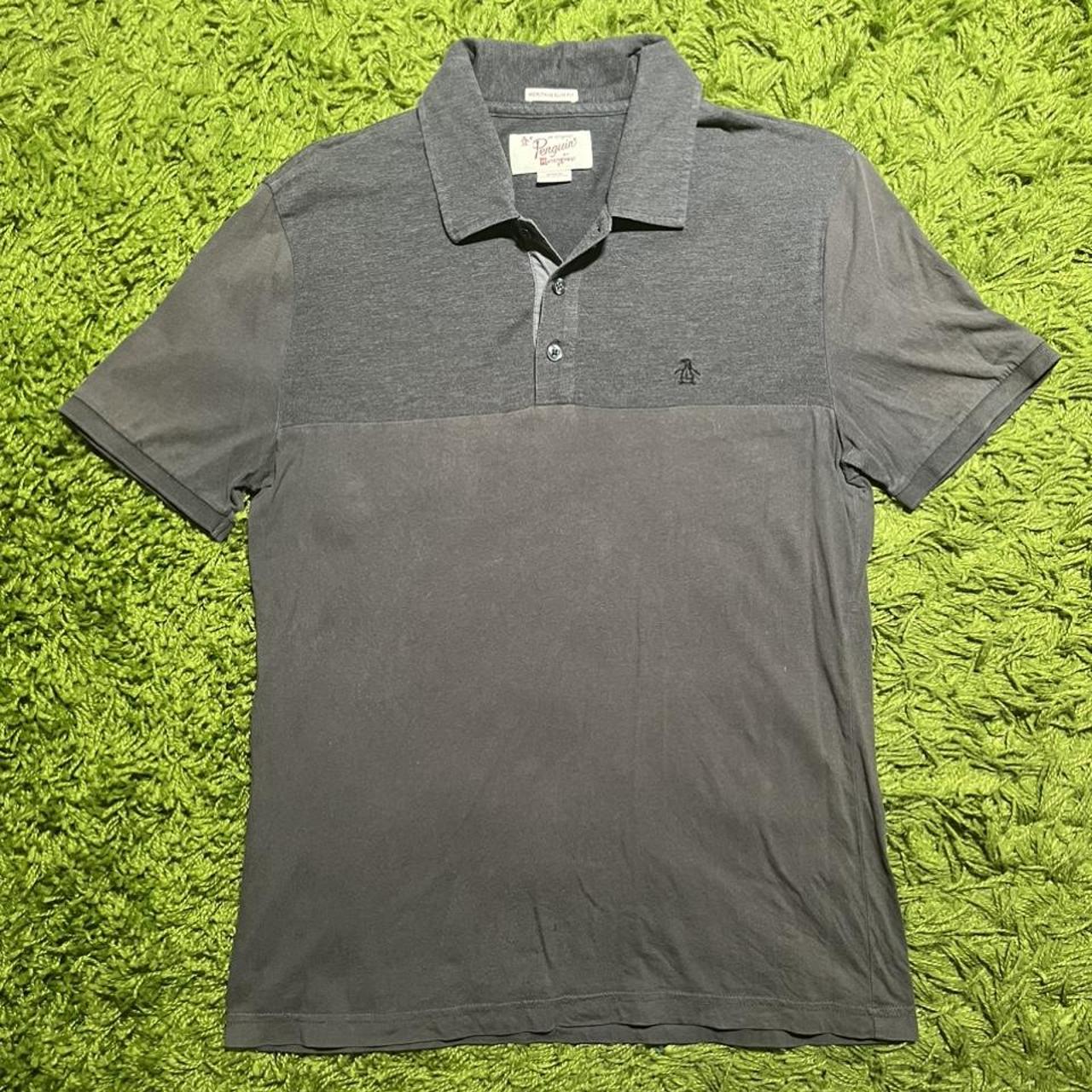 Penguin Gray Polo Shirt - Mens Size M Super soft... - Depop