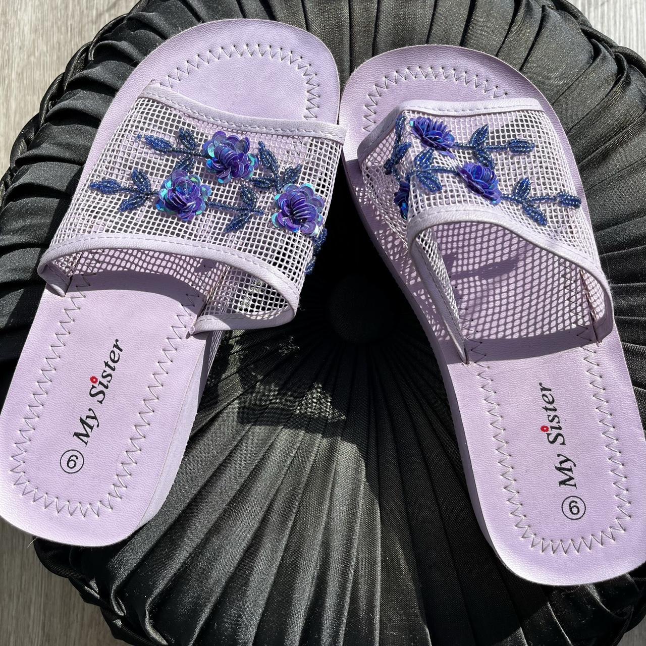 The cutest lavender slides Depop