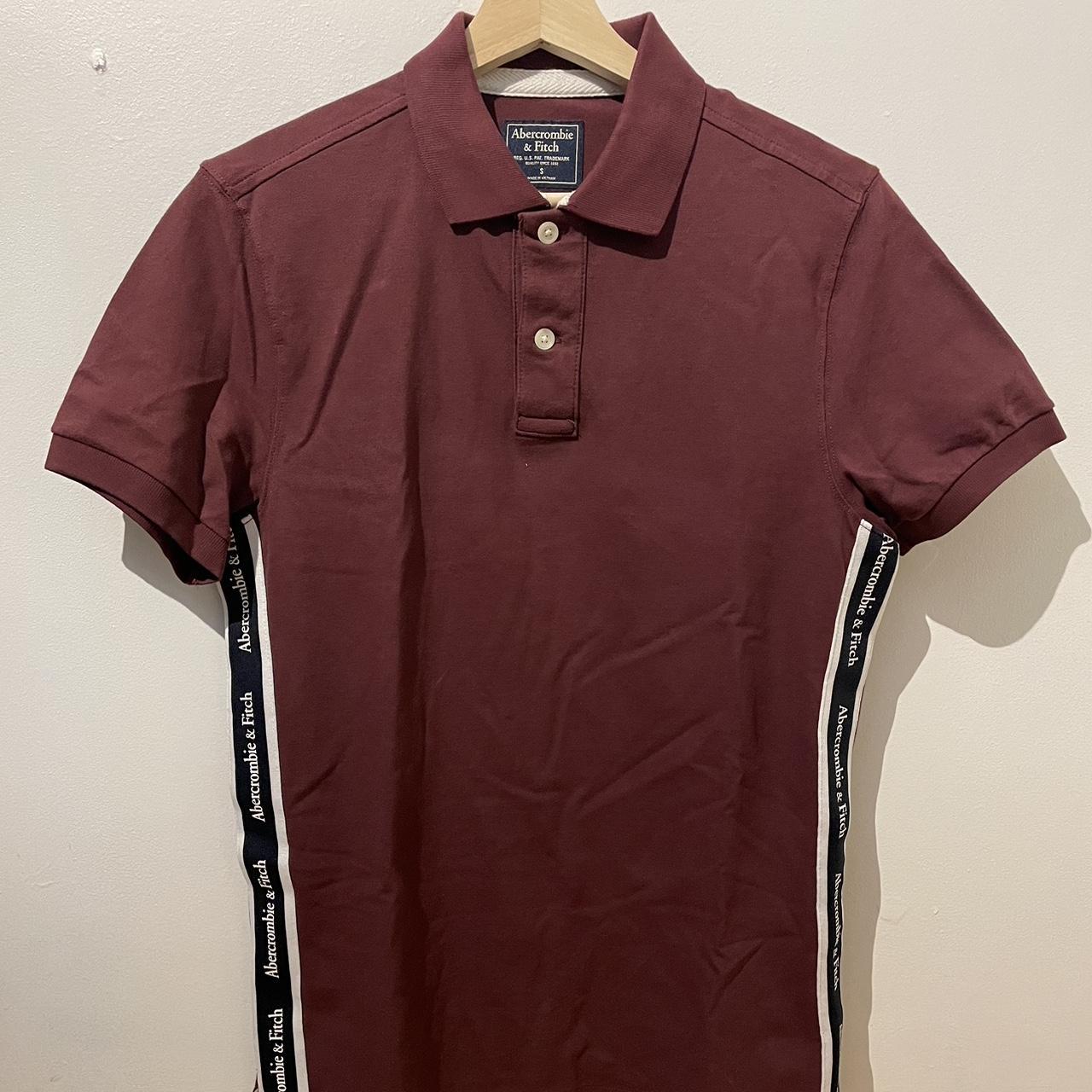 Men’s Abercrombie & Fitch Burgundy / maroon polo... Depop