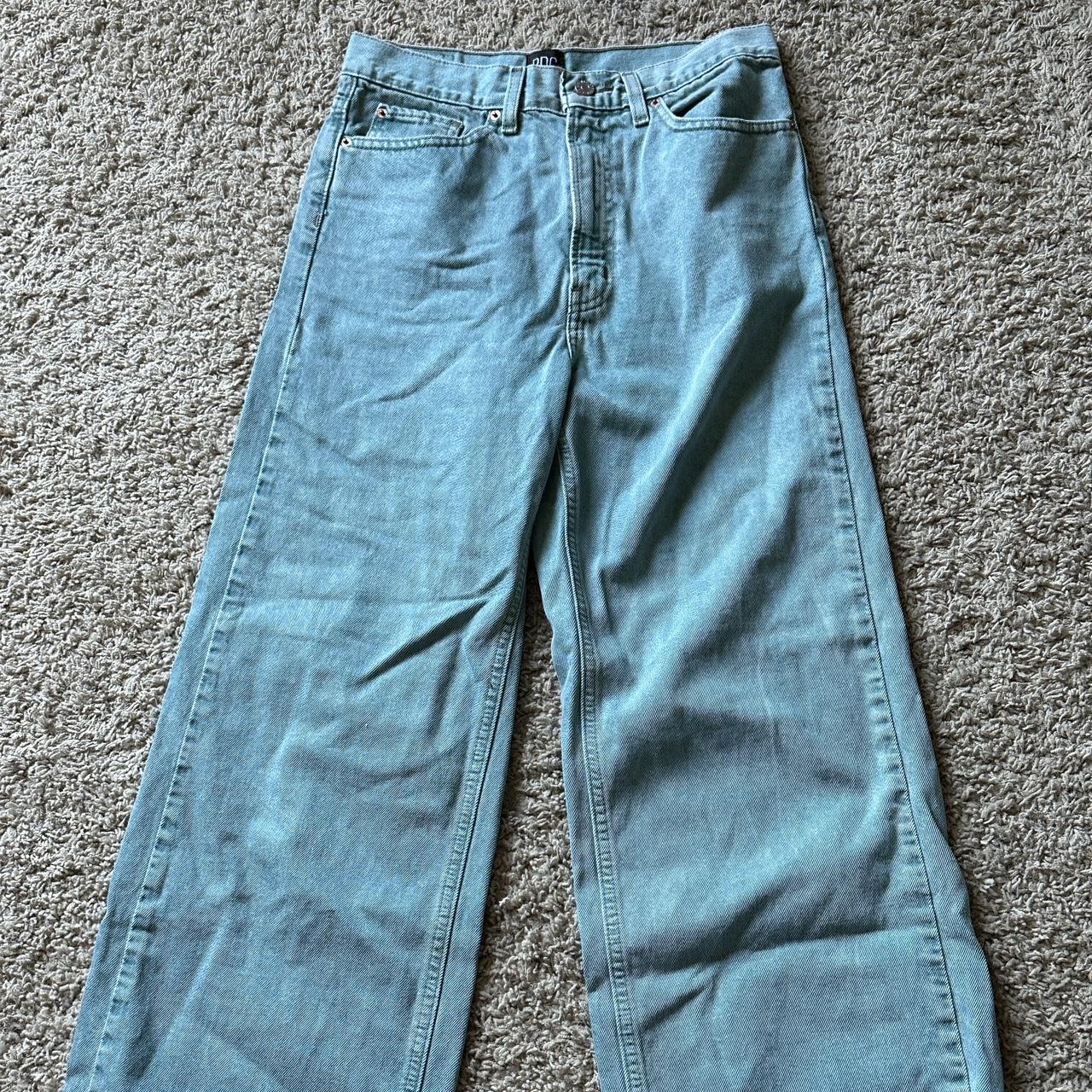 Cute green wide leg jeans bdg - Depop