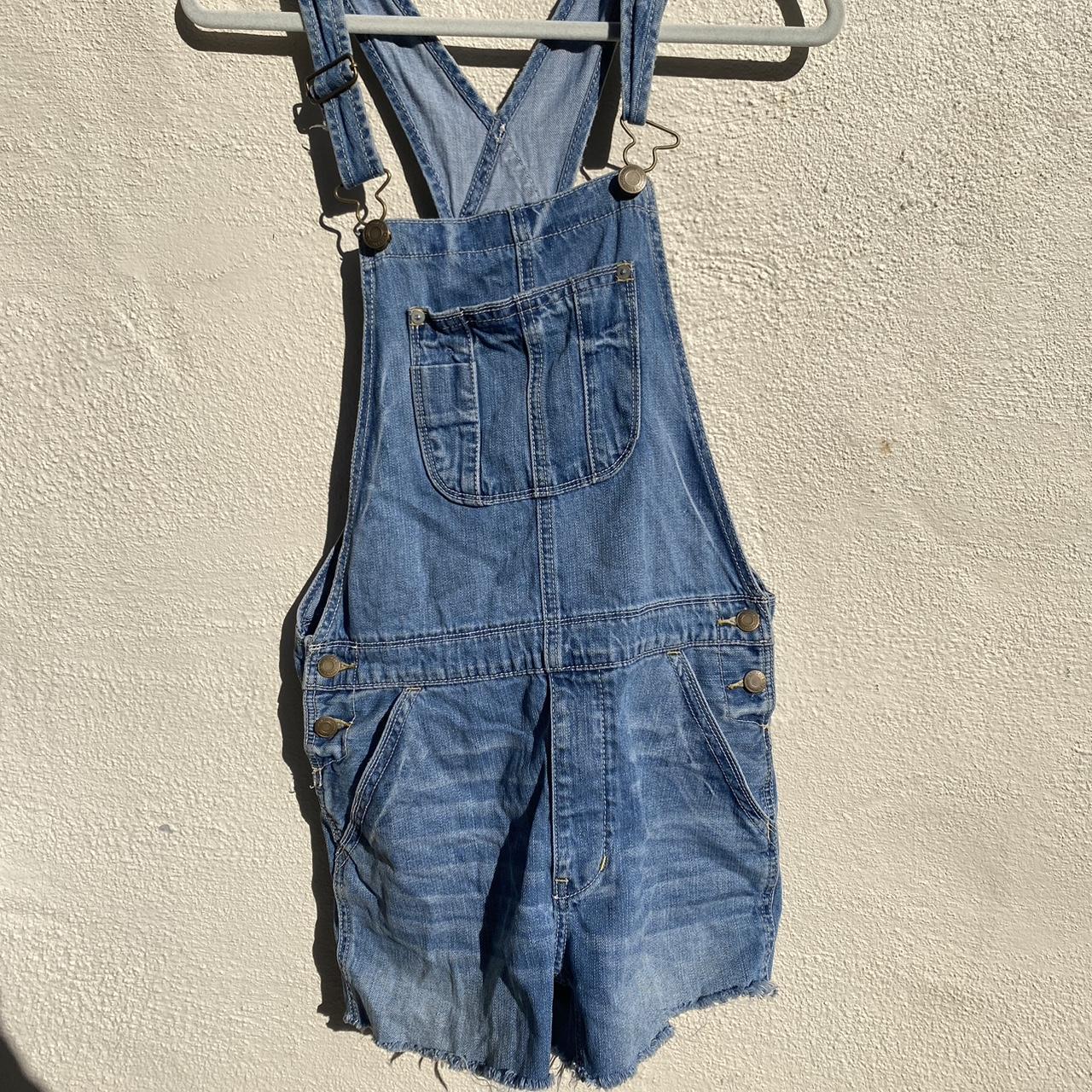 American Eagle Short Overalls Adjustable... - Depop