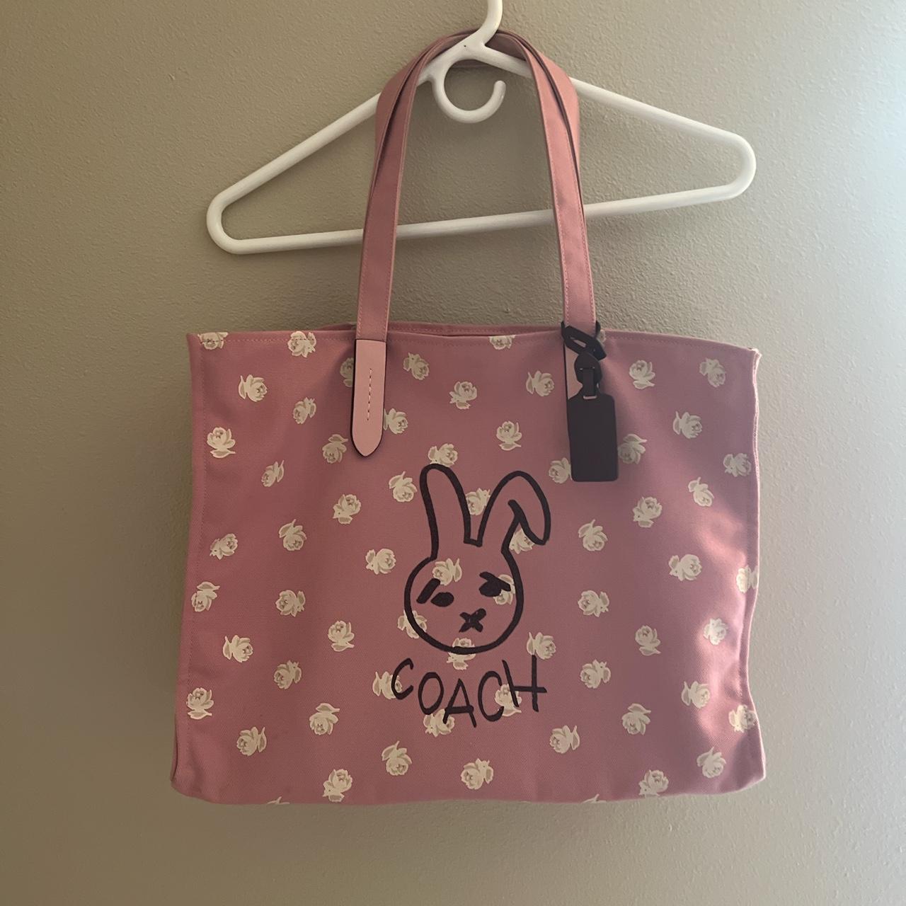 Pink reversible coach discount purse