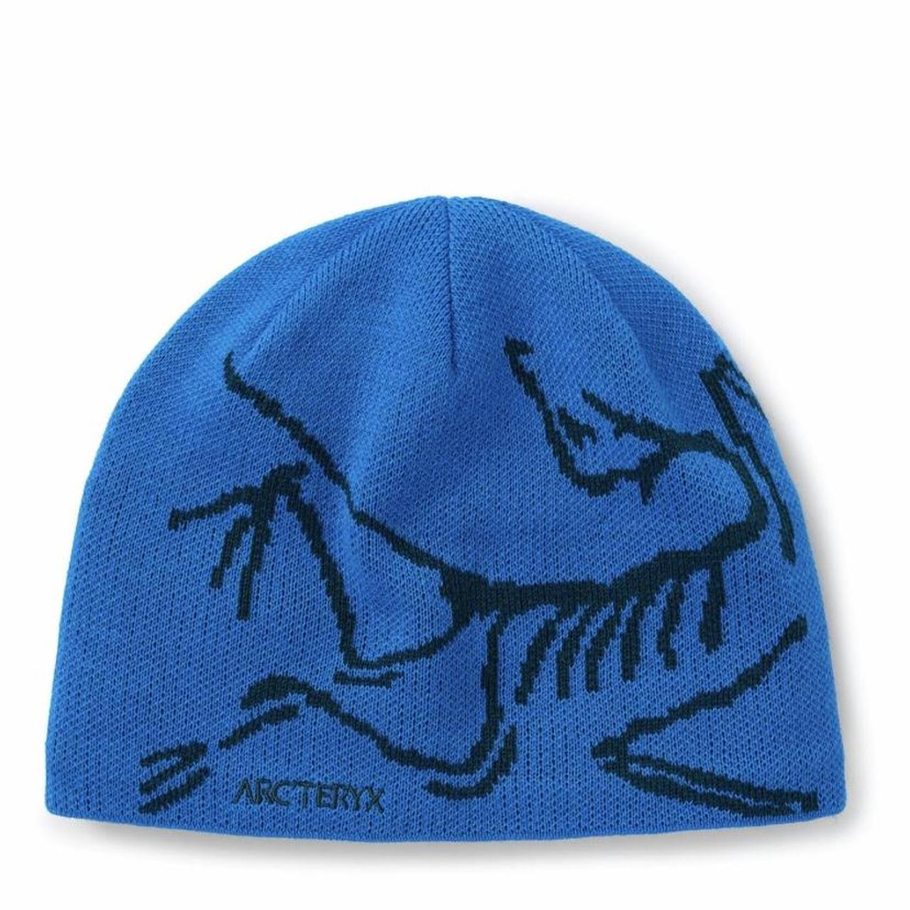 blue Arc’teryx beanie only worn once! in perfect... - Depop