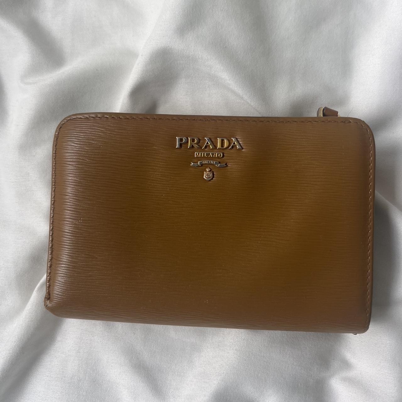 Prada zip around wallet best sale