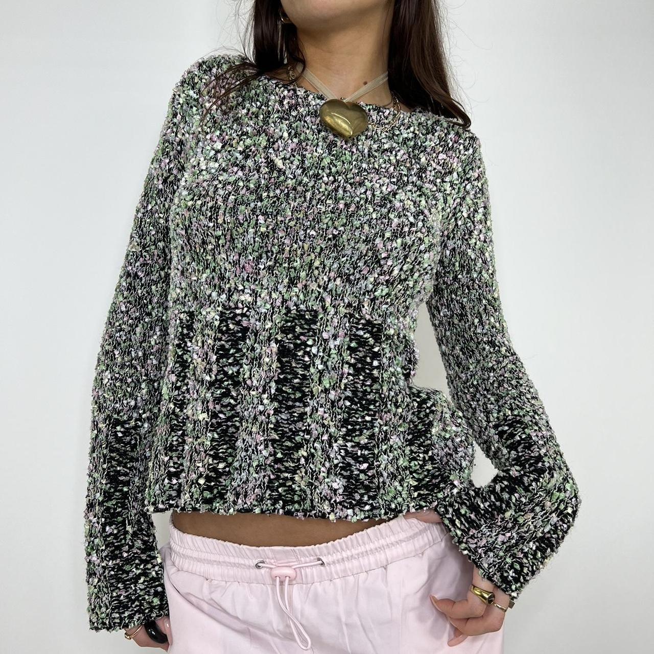 Multi color speckled outlet sweater