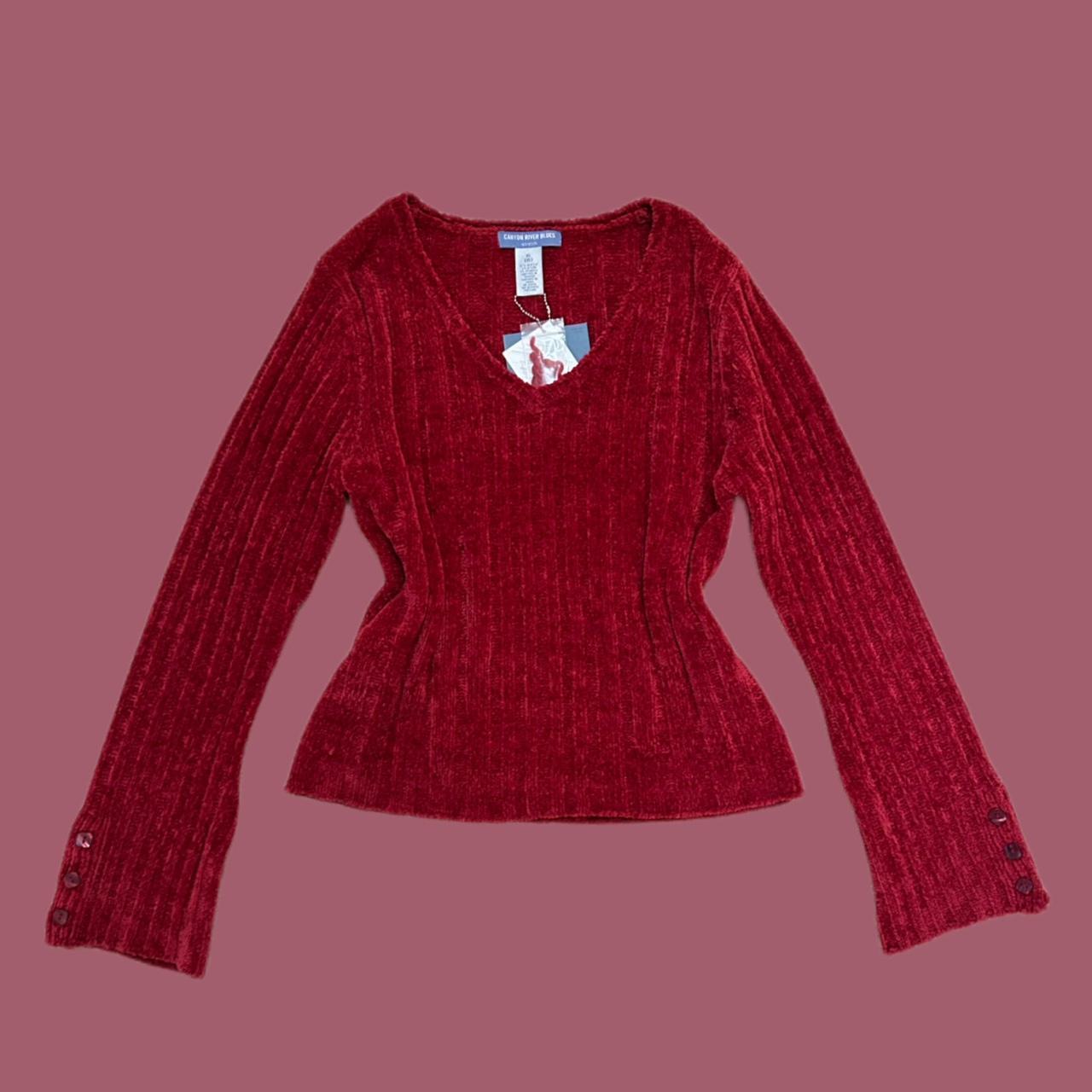 Canyon River Blues Women's Red and Burgundy Jumper (2)