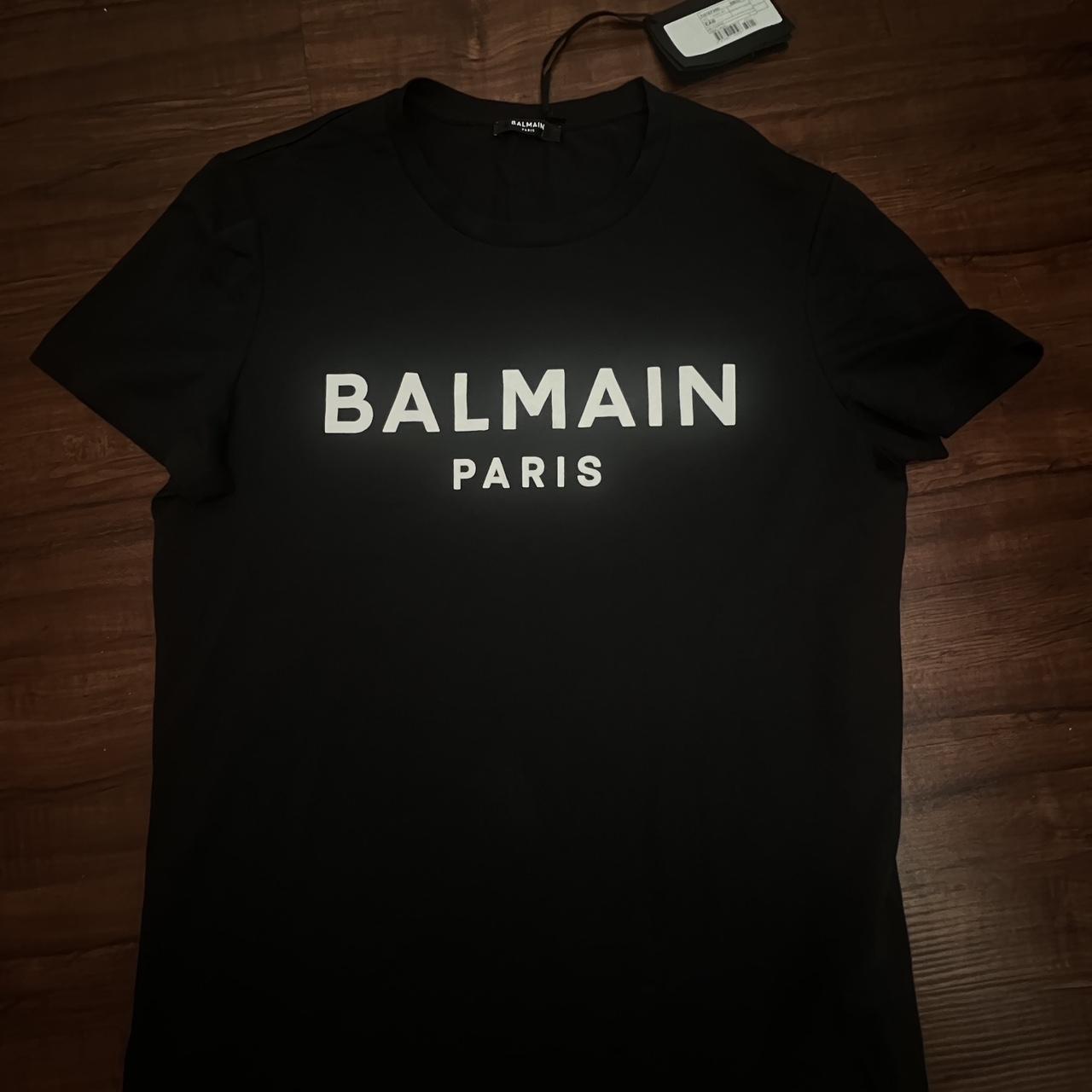 Balmain Paris T shirt. Never worn. Fully authentic... - Depop