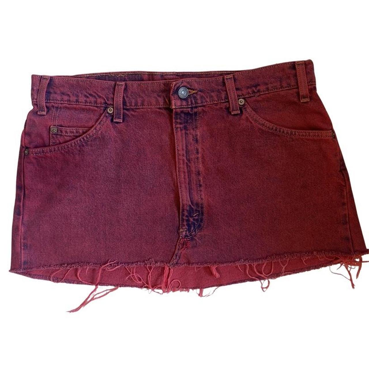 Levi's red skirt best sale