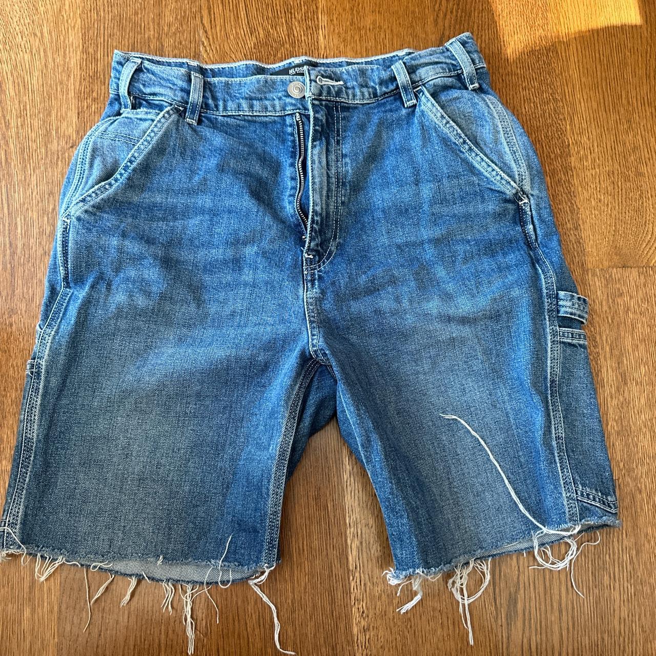 Super flattering carpenter style cutoff shorts - Depop