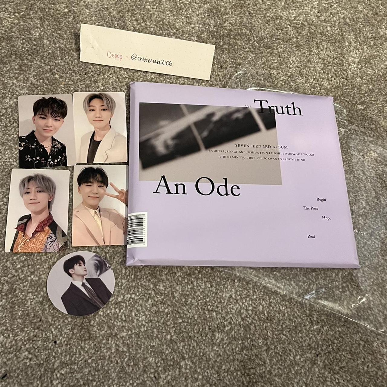 SEVENTEEN 3rd Album - AN ODE [ Truth ver. ] CD + Photobook +