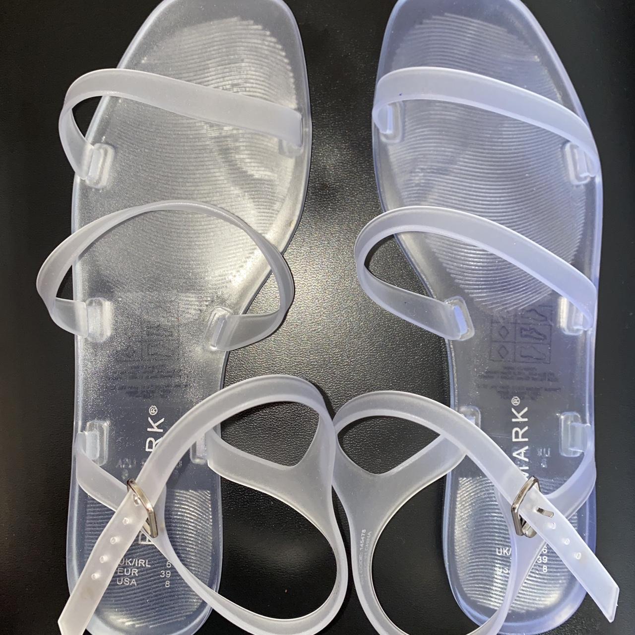 Primark Women's Black and White Sandals Depop