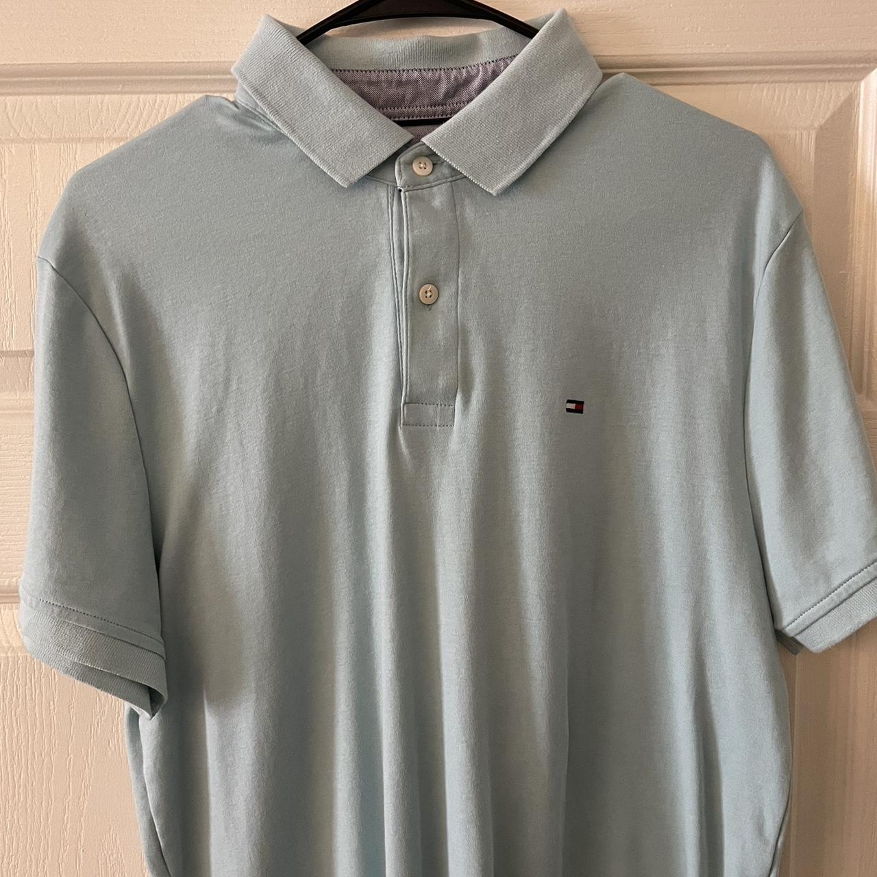 Tommy Hilfiger Men's Green Polo-shirts | Depop