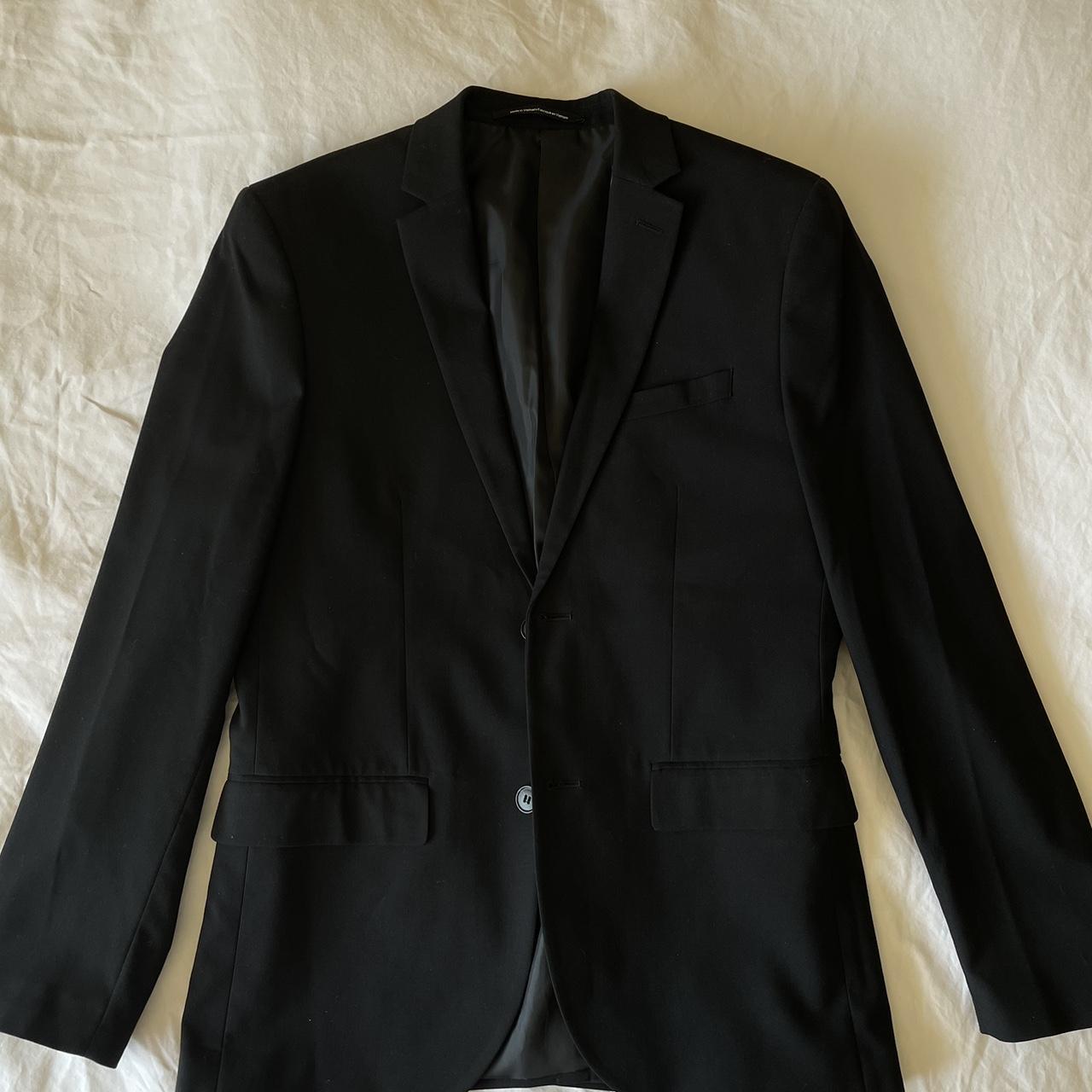 H&M Black Blazer Slim fit size 38R Worn once - Depop