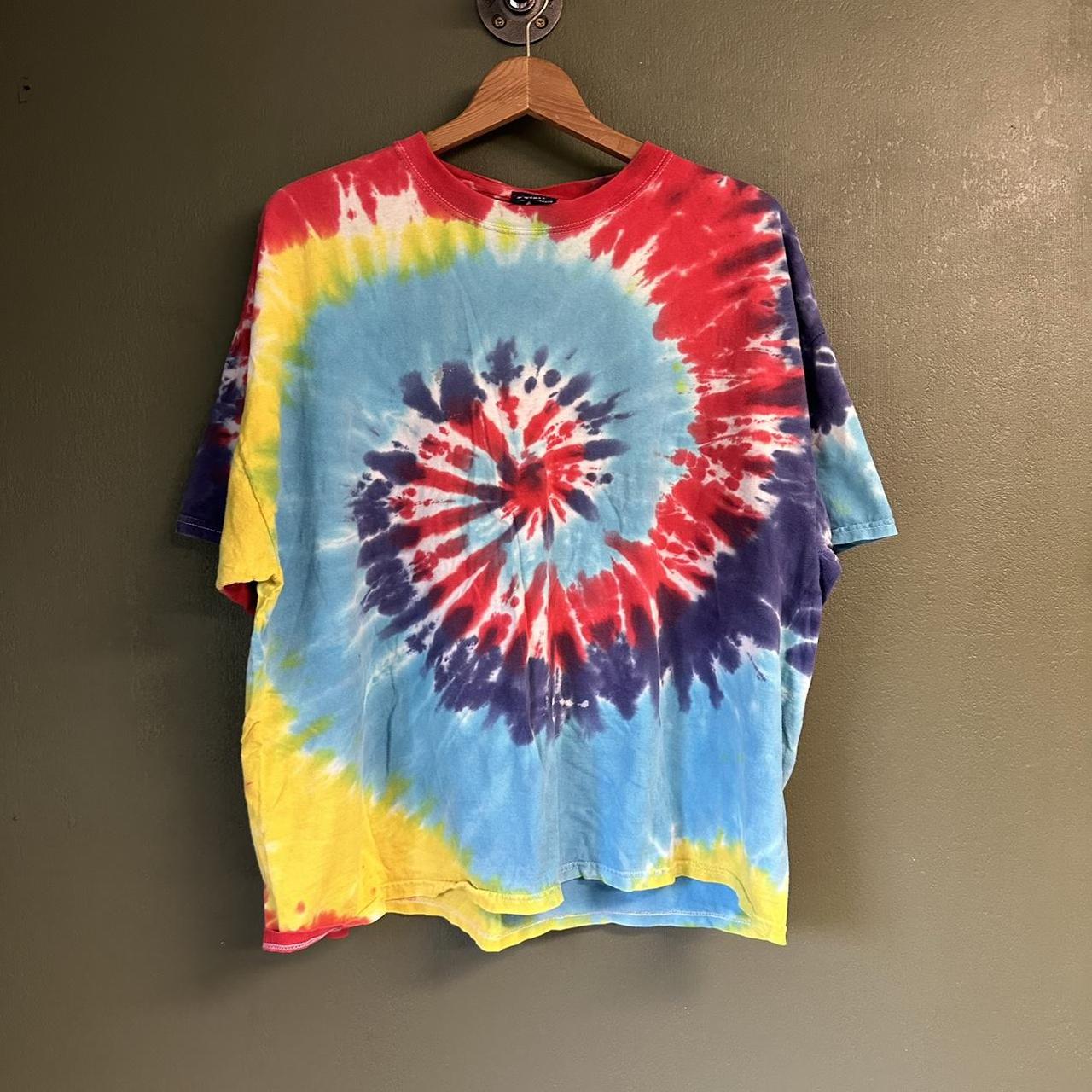 XXL 90s Cleveland Browns Tie Dye AOP Tee - Depop