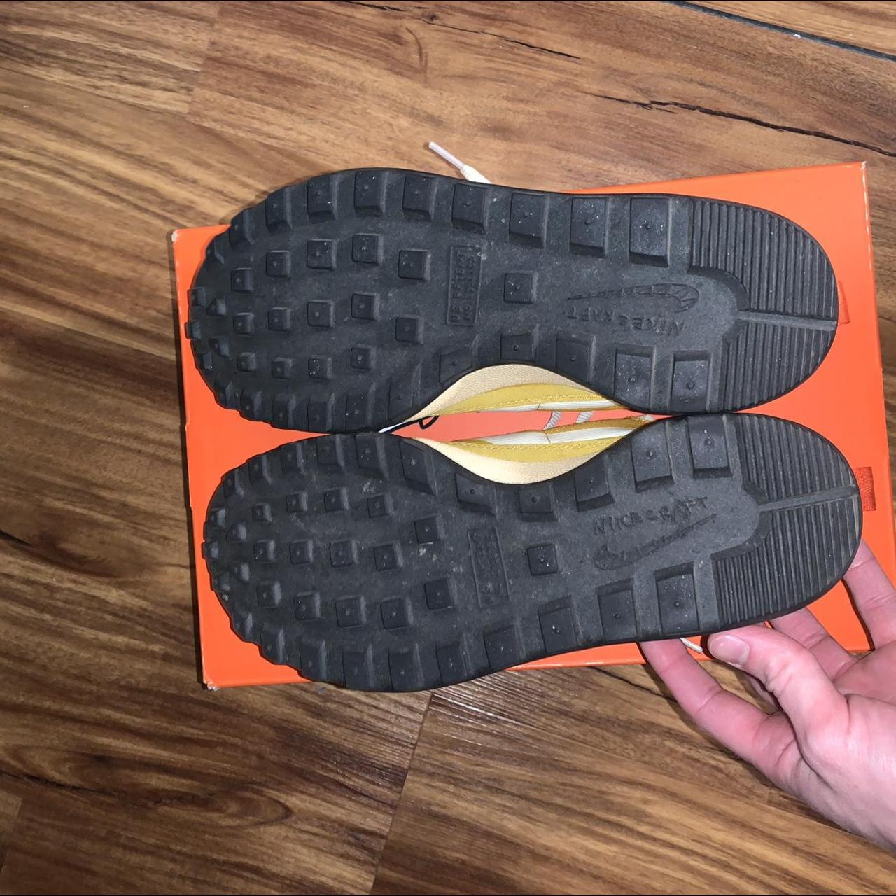 Nike Men's Yellow and White Trainers Depop