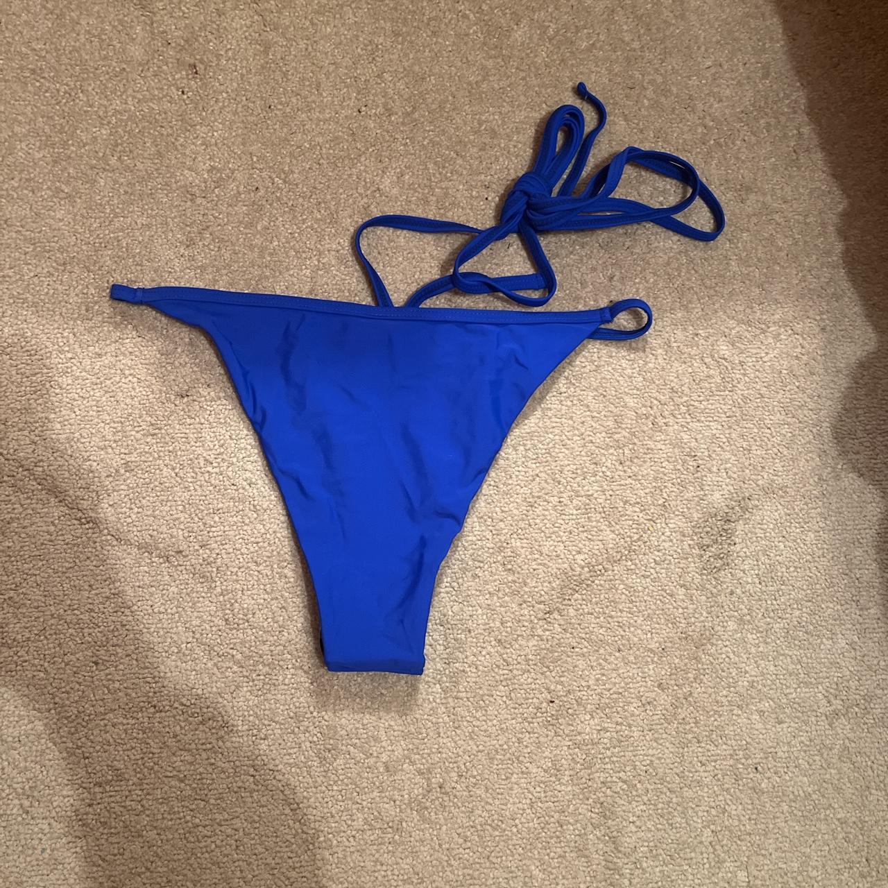 SHEIN Women's Blue Bikiniandtankinibottoms Depop