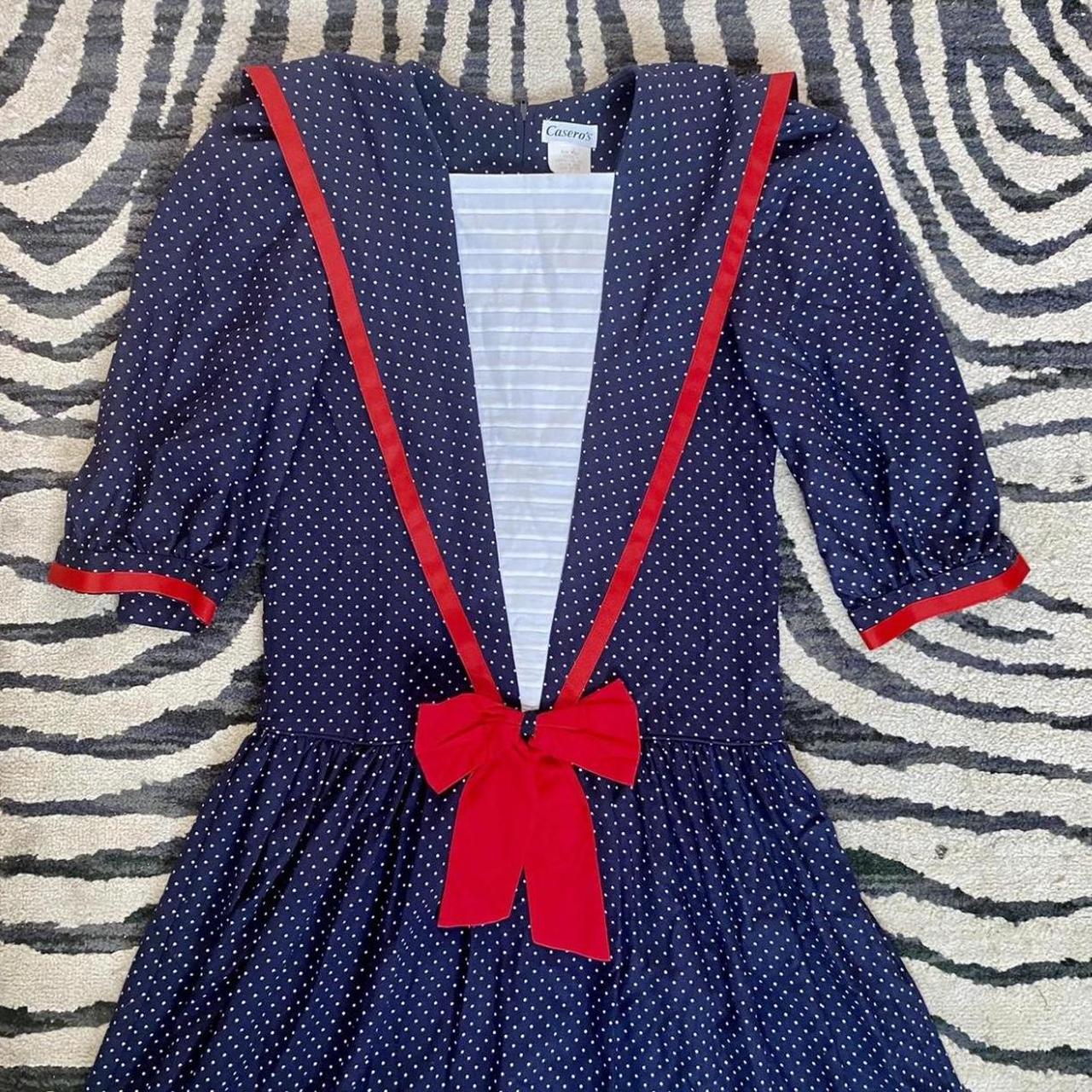 Red sailor hot sale dress