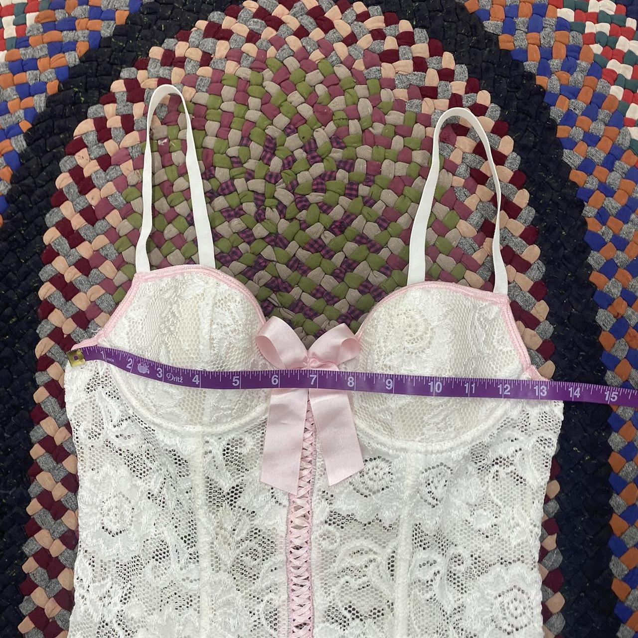 Ozz Croce　編み上げリボン　バレエコア　y2k coquette 00s Y2k vintage ultimate coquette corset. White lace, | Depop