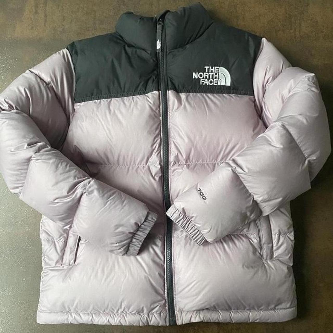 The North Face Women's Purple and Black Coat | Depop