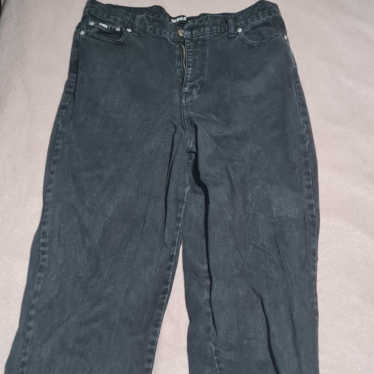 Minga London Black jeans Size 10 Worn a lot but... - Depop