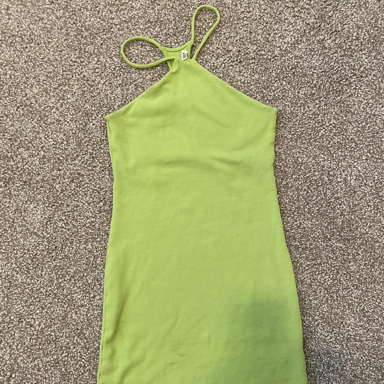 Zara halter mini dress with built-in bra #zara... - Depop