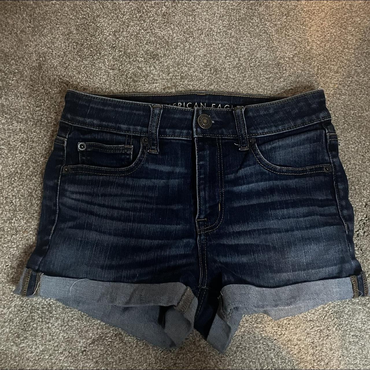 american eagle shorts size 4 #denim #denimshorts... - Depop