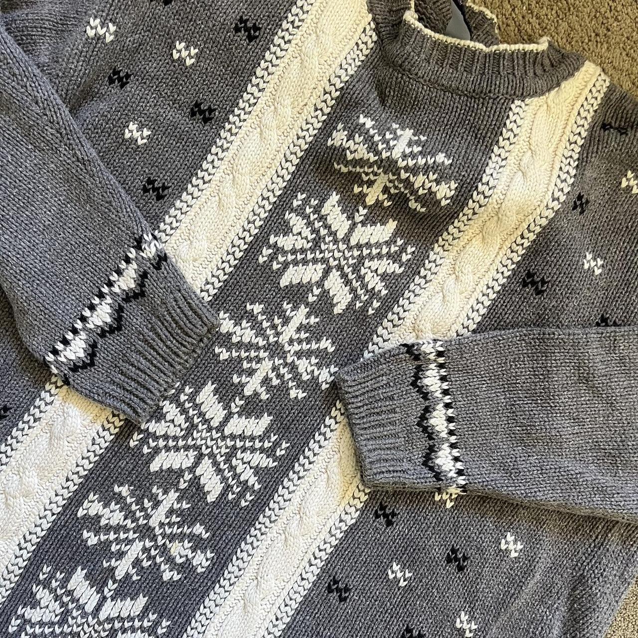 grey grandma jumper ! super cute, only worn once... Depop