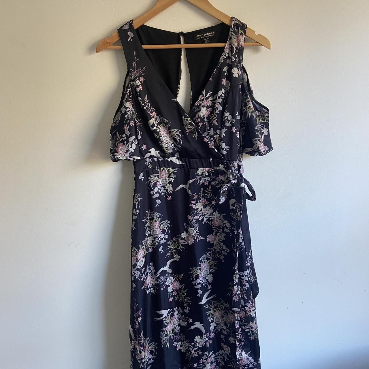 Lipsy navy floral outlet dress