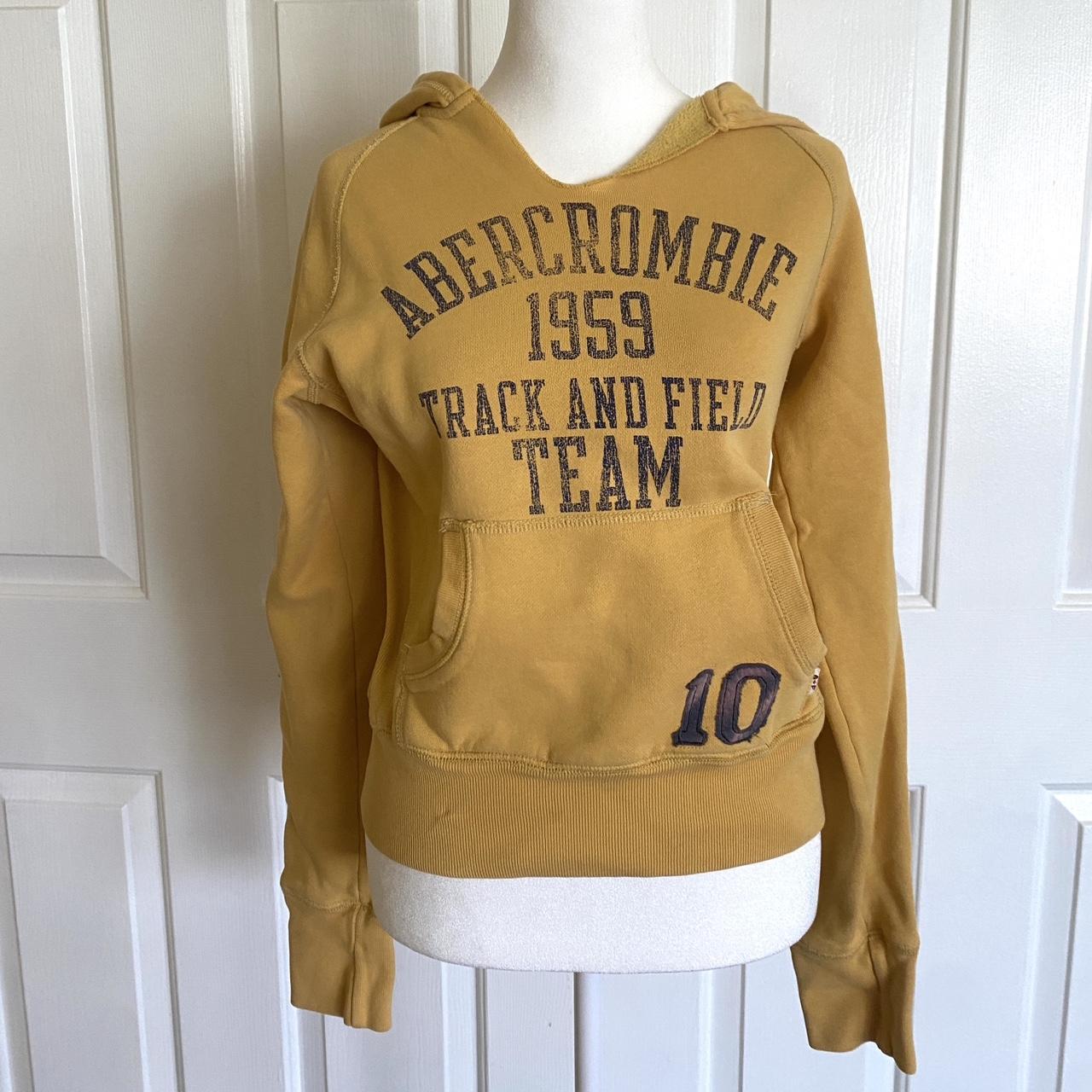 Vintage Abercrombie Fitch Yellow Hoodie Size