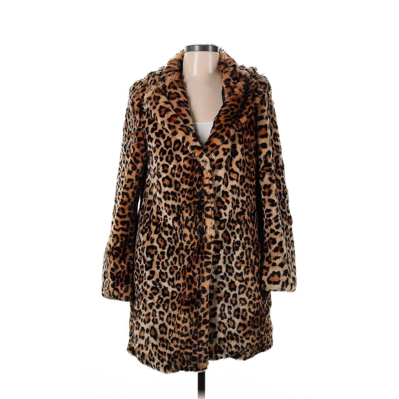 Leopard Print Forever 21 Faux Fur Jacket Womens Forever 21 Jackets